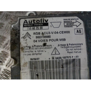 CITROEN BERLINGO 1.6 HDI MODUŁ SENSOR AIRBAG-9653190880